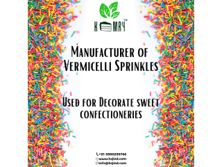 Kemry: Manufacturer of Sugar Vermicelli Sprinkles