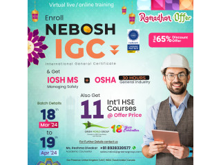 Learn  Nebosh IGC in  Gujarat with Certified Nebosh Gold Partner
