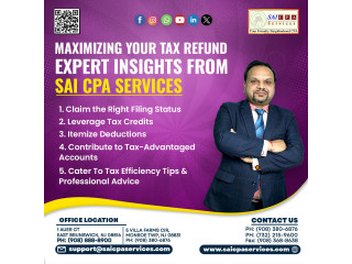 Income Tax Preparation for Individual & Business | 908-888-8900 | sai Cpa Services