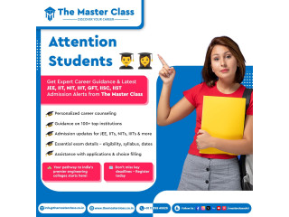 Best Admission Alerts For JEE, IIT, NIT, IIIT, GFT, IISC & IIST 2024 - The Master Class