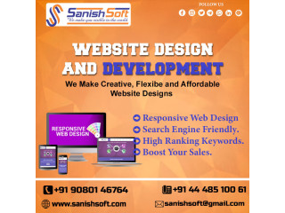 Sanishsoft website design company in chennai