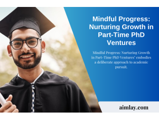 Mindful Progress: Nurturing Growth in Part-Time PhD Ventures