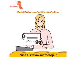 Delhi Pollution Certificate online - Metacorp ITES pvt Ltd