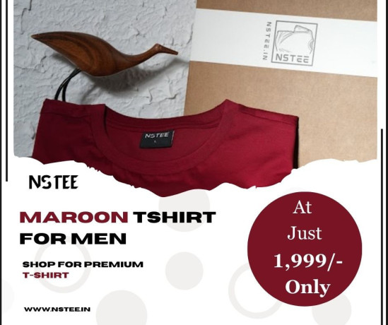 maroon-t-shirt-for-men-big-0