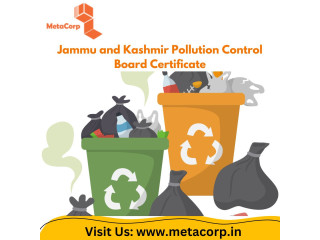 Jammu and kashmir pollution control board certificate- Metacorp ITES pvt Ltd