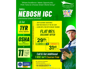 Secure Your Spot for Nebosh IGC Training in Pune