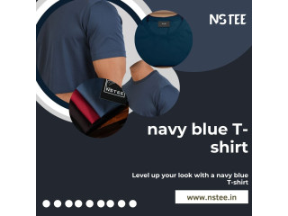 Buy the navy blue t shirt online in India